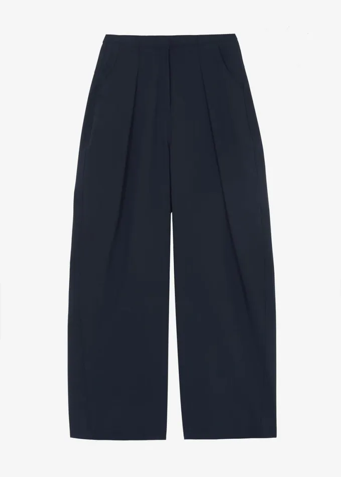 Clothing Women The Frankie Shop Dani Wide Pants 8211 Navy