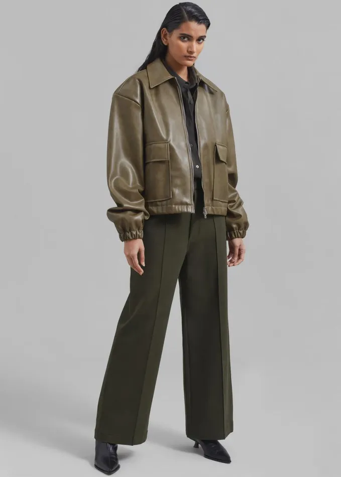 Clothing Women The Frankie Shop Devon Trousers 8211 Khaki