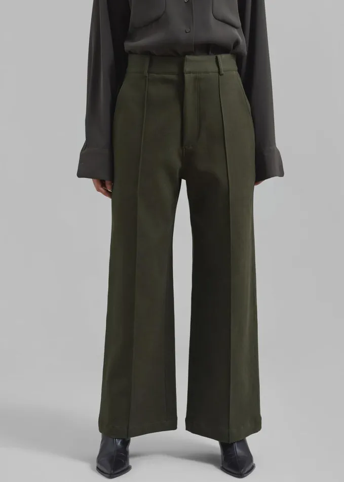 Clothing Women The Frankie Shop Devon Trousers 8211 Khaki
