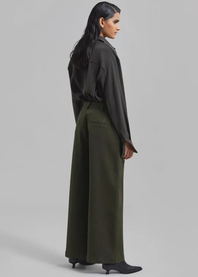 Clothing Women The Frankie Shop Devon Trousers 8211 Khaki