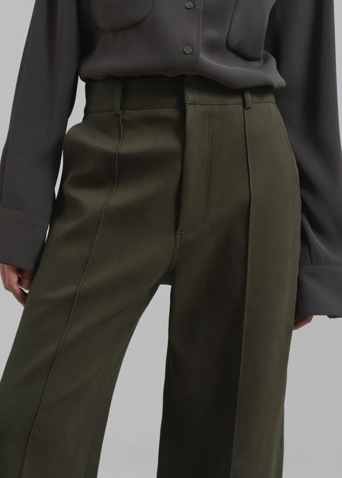 Clothing Women The Frankie Shop Devon Trousers 8211 Khaki