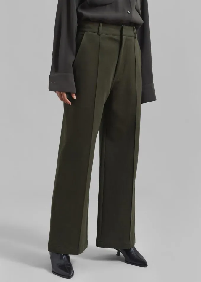 Clothing Women The Frankie Shop Devon Trousers 8211 Khaki