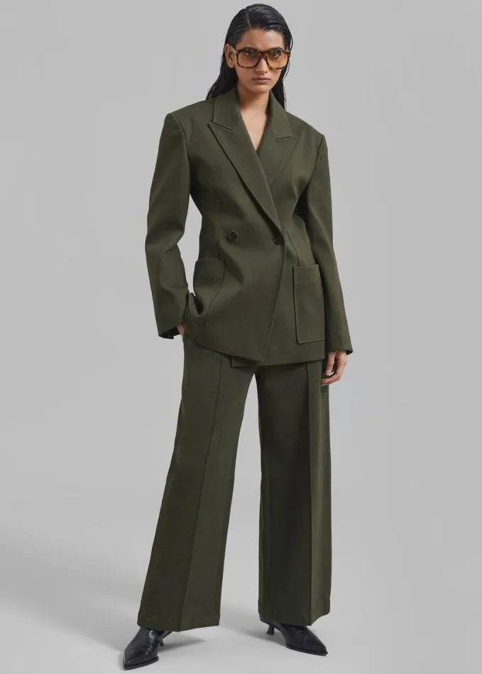 Clothing Women The Frankie Shop Devon Trousers 8211 Khaki