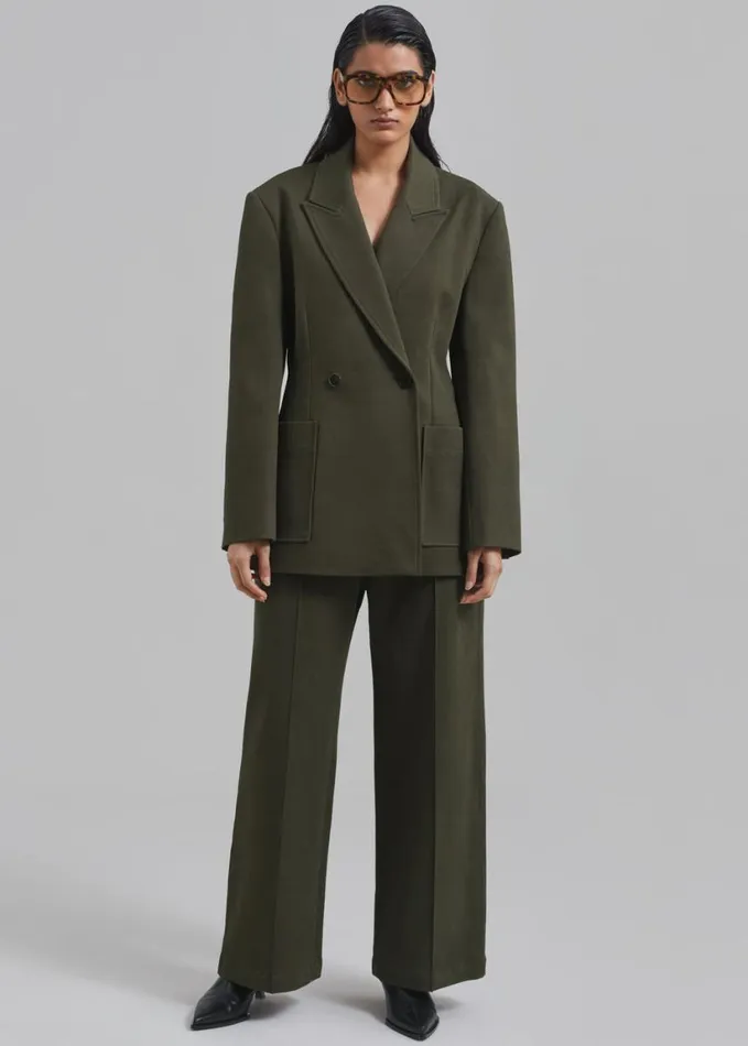 Clothing Women The Frankie Shop Devon Trousers 8211 Khaki