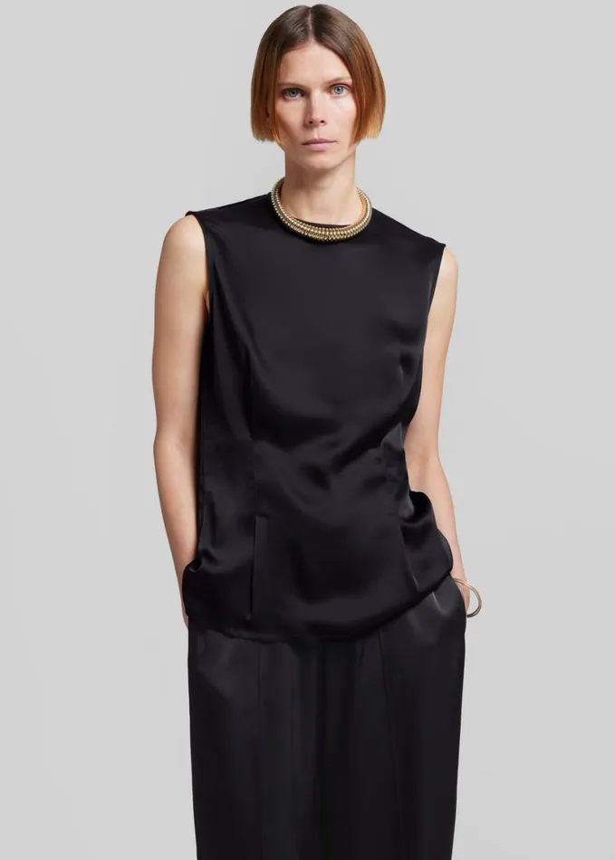 Clothing Women The Frankie Shop Esse Studios Classico Tank Top 8211 Black