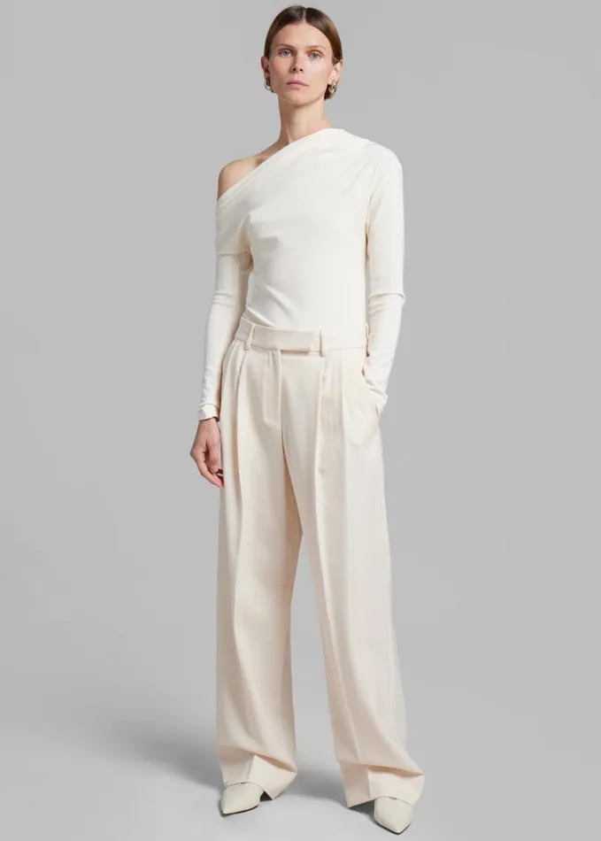Clothing Women The Frankie Shop Esse Studios Portia Tailored Trousers 8211 Crema