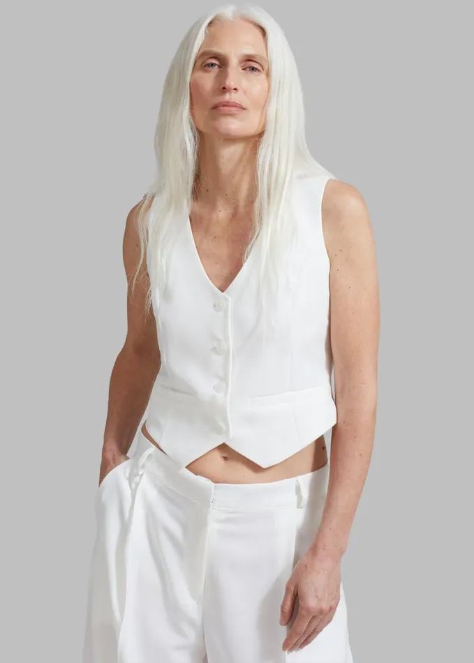 Clothing Women The Frankie Shop Gladys Vest 8211 White