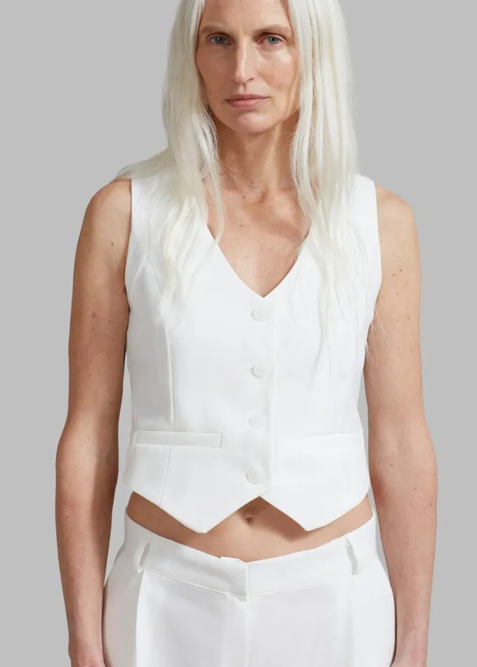 Clothing Women The Frankie Shop Gladys Vest 8211 White