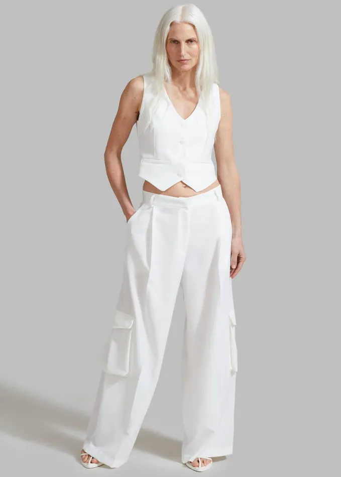Clothing Women The Frankie Shop Gladys Vest 8211 White