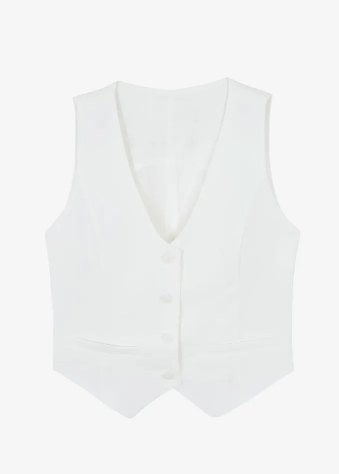 Clothing Women The Frankie Shop Gladys Vest 8211 White