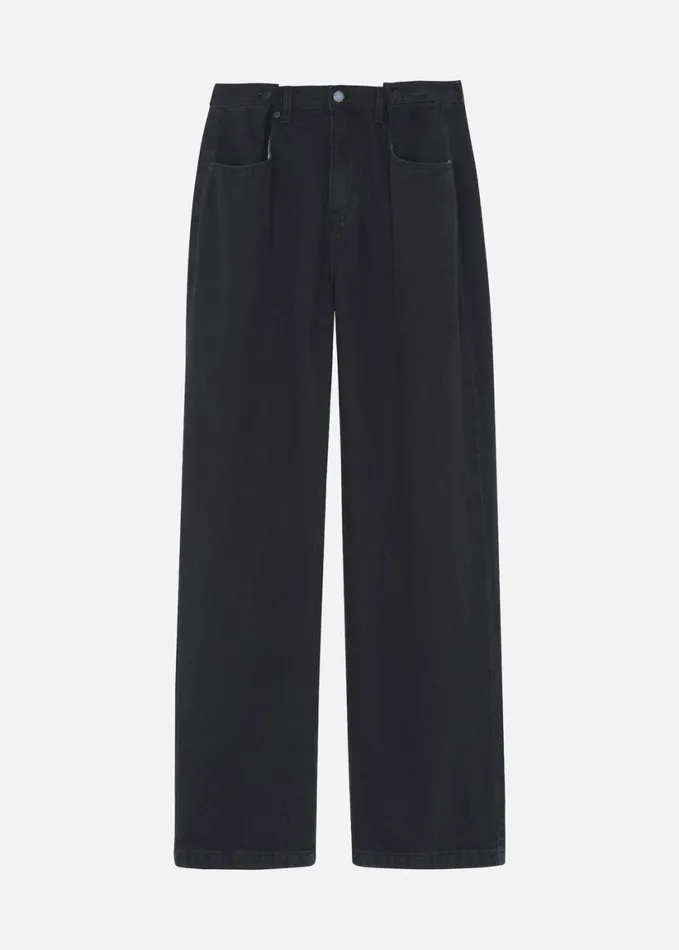 Clothing Women The Frankie Shop Hayla Denim Pants 8211 Black Wash