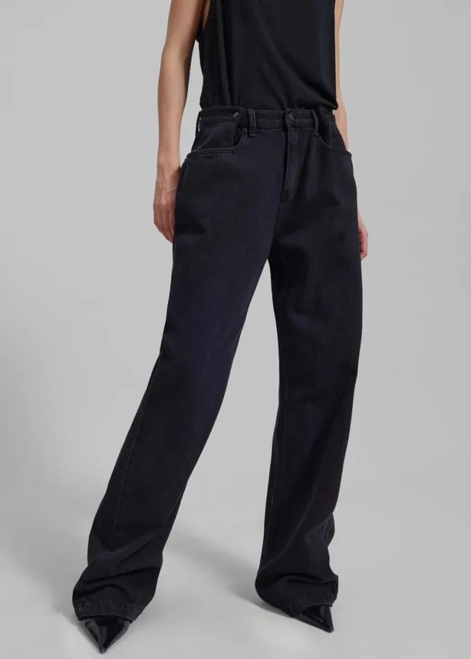 Clothing Women The Frankie Shop Hayla Denim Pants 8211 Black Wash