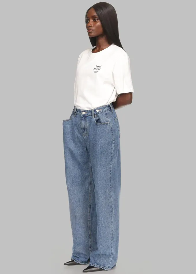 Clothing Women The Frankie Shop Hayla Denim Pants X Barbie 8211 Medium Wash
