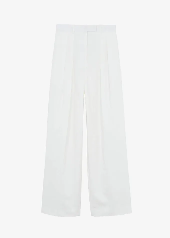Clothing Women The Frankie Shop Jayden Wide Pants 8211 White