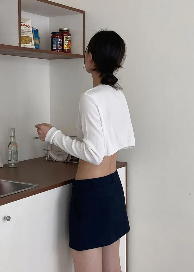 Clothing Women The Frankie Shop Kaz Cropped Knit Top 8211 White