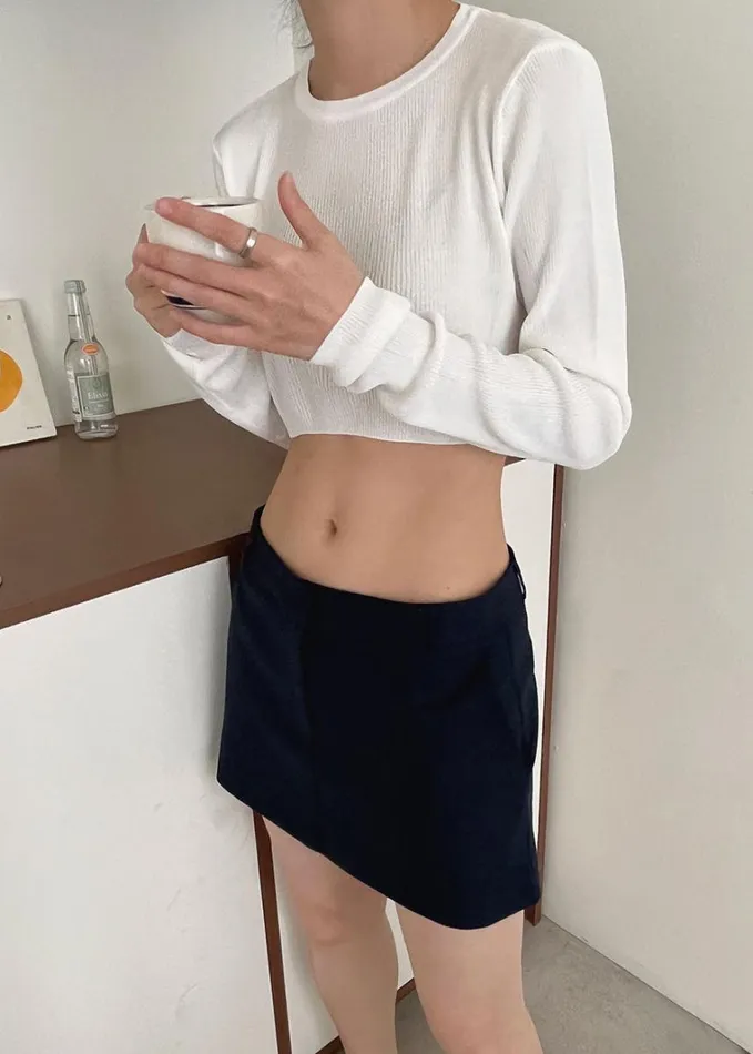 Clothing Women The Frankie Shop Kaz Cropped Knit Top 8211 White