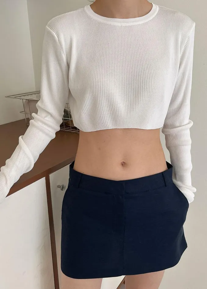 Clothing Women The Frankie Shop Kaz Cropped Knit Top 8211 White