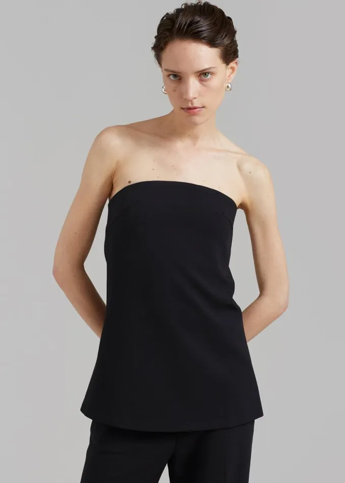 Clothing Women The Frankie Shop Kit Strapless Top 8211 Black