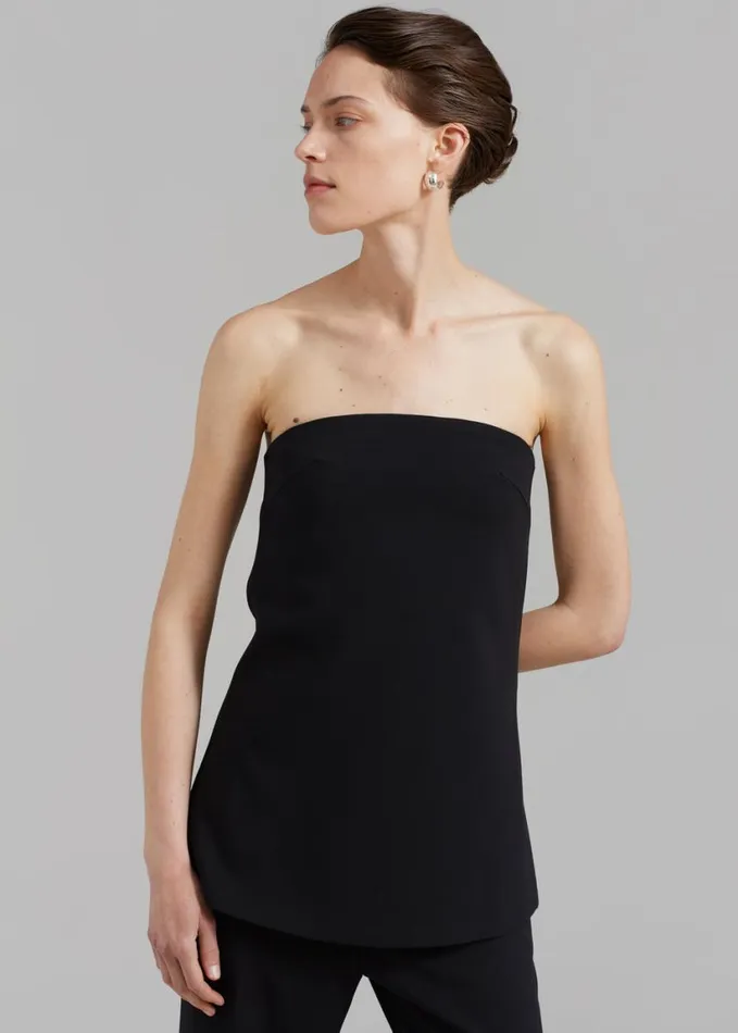 Clothing Women The Frankie Shop Kit Strapless Top 8211 Black