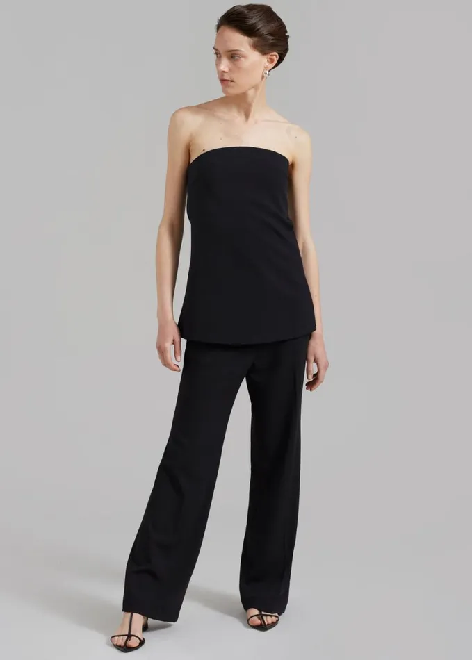 Clothing Women The Frankie Shop Kit Strapless Top 8211 Black