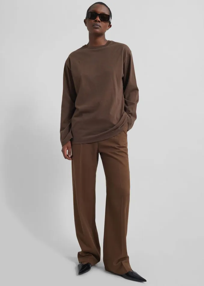Clothing Women The Frankie Shop Kylen Trousers 8211 Brown