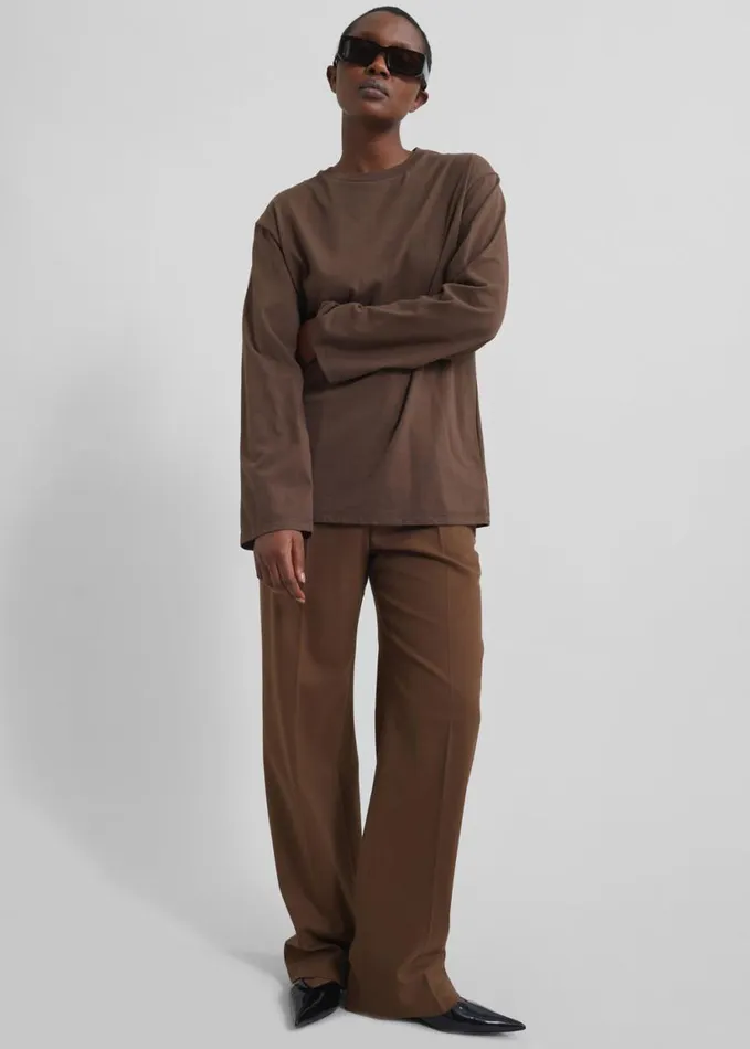 Clothing Women The Frankie Shop Kylen Trousers 8211 Brown