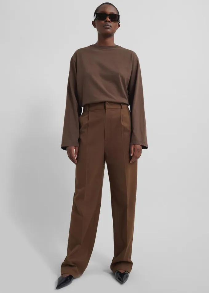 Clothing Women The Frankie Shop Kylen Trousers 8211 Brown