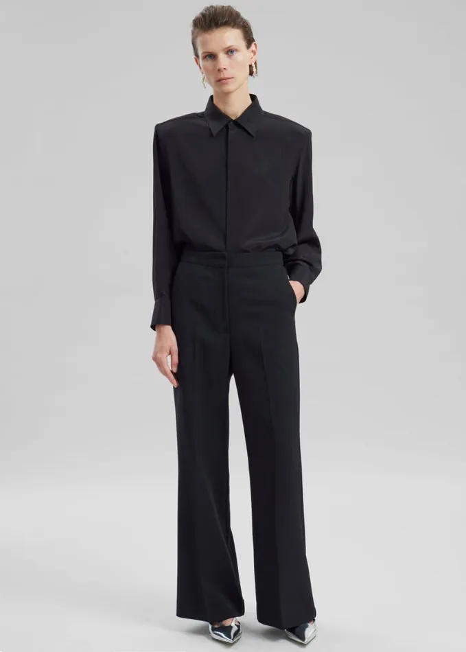 Clothing Women The Frankie Shop Layne Trousers 8211 Black