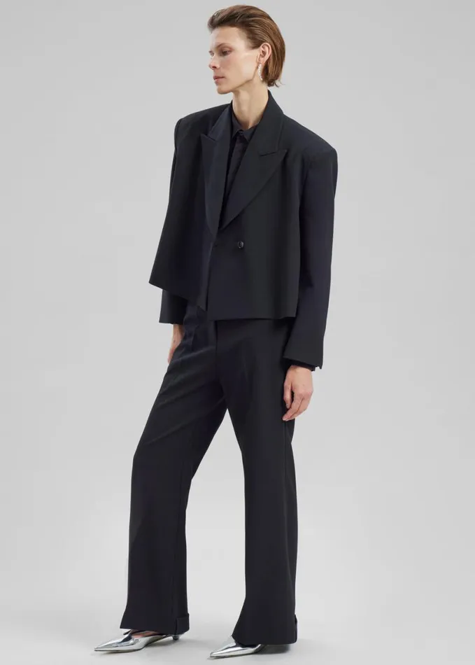 Clothing Women The Frankie Shop Layne Trousers 8211 Black