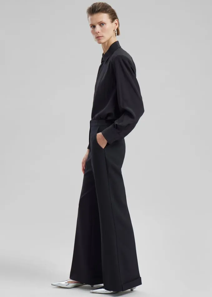 Clothing Women The Frankie Shop Layne Trousers 8211 Black