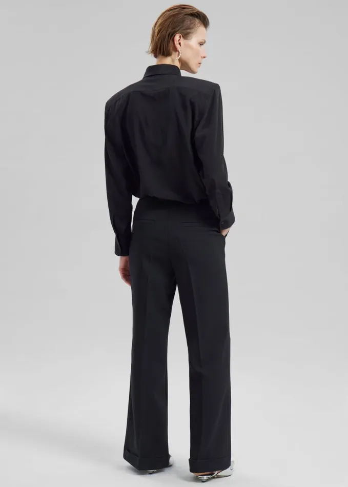 Clothing Women The Frankie Shop Layne Trousers 8211 Black