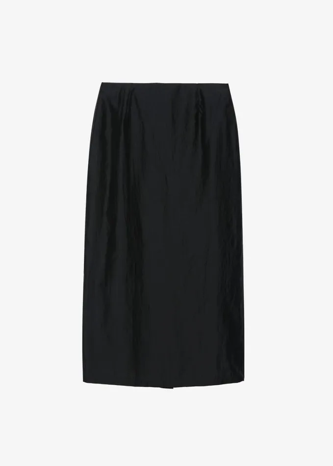 Clothing Women The Frankie Shop Lenore Semi Sheer Midi Skirt 8211 Black