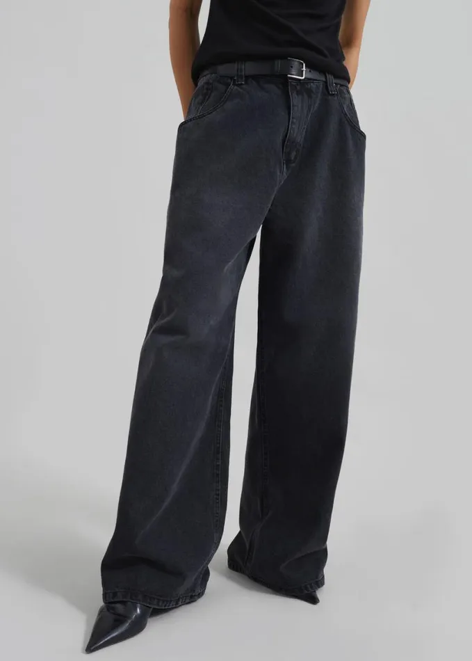 Clothing Women The Frankie Shop Lexington Jeans 8211 Black Wash