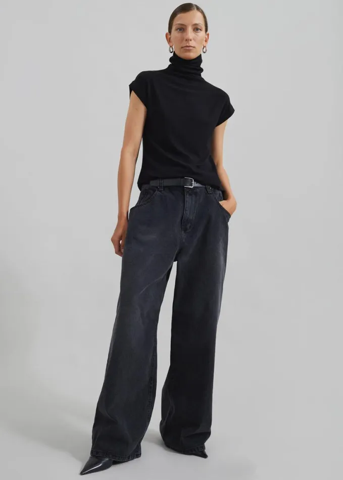 Clothing Women The Frankie Shop Lexington Jeans 8211 Black Wash