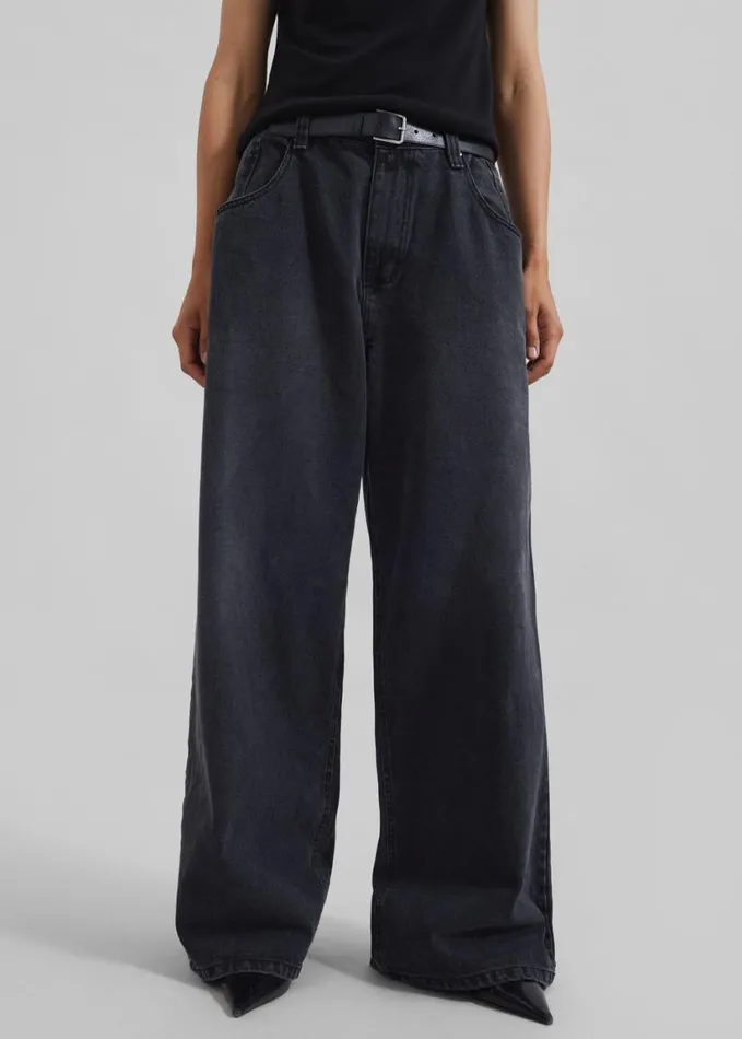 Clothing Women The Frankie Shop Lexington Jeans 8211 Black Wash