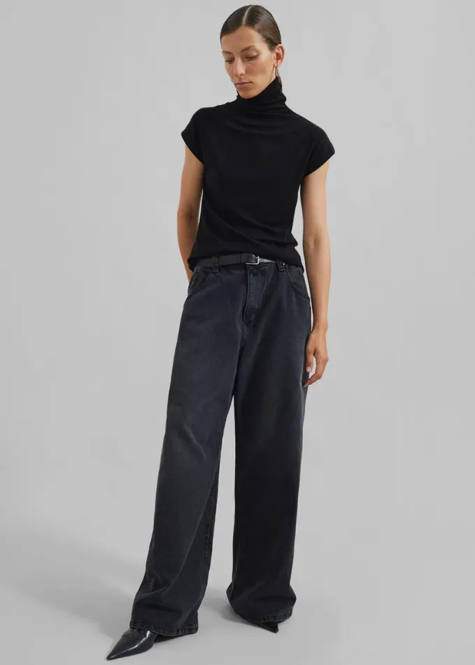 Clothing Women The Frankie Shop Lexington Jeans 8211 Black Wash