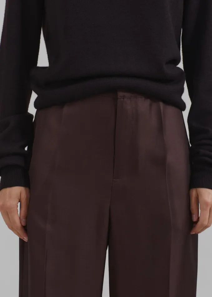 Clothing Women The Frankie Shop Loulou Studio Fafila Pants 8211 Choco