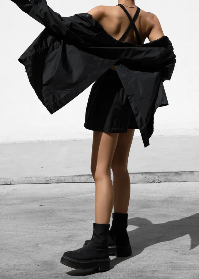 Clothing Women The Frankie Shop Lucy Open Back Oversized Shirt 8211 Black