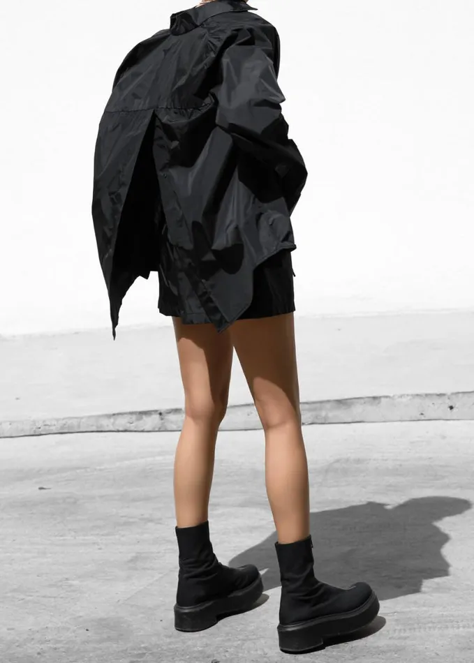Clothing Women The Frankie Shop Lucy Open Back Oversized Shirt 8211 Black
