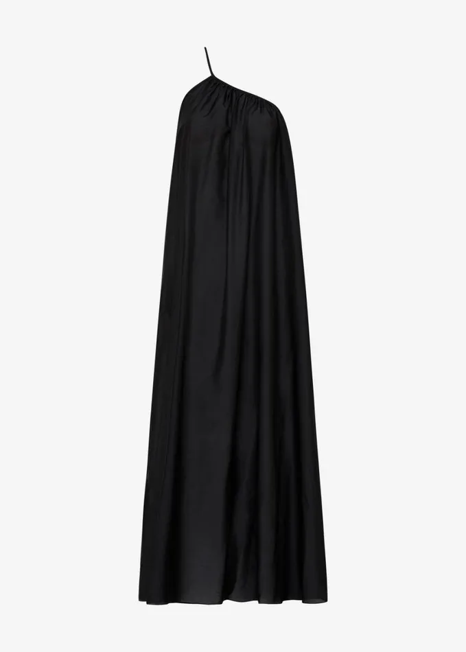 Clothing Women The Frankie Shop Matteau Voluminous One Shoulder Dress 8211 Black