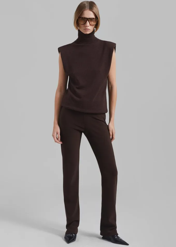 Clothing Women The Frankie Shop Mckenna Tailored Leggings 8211 Brown