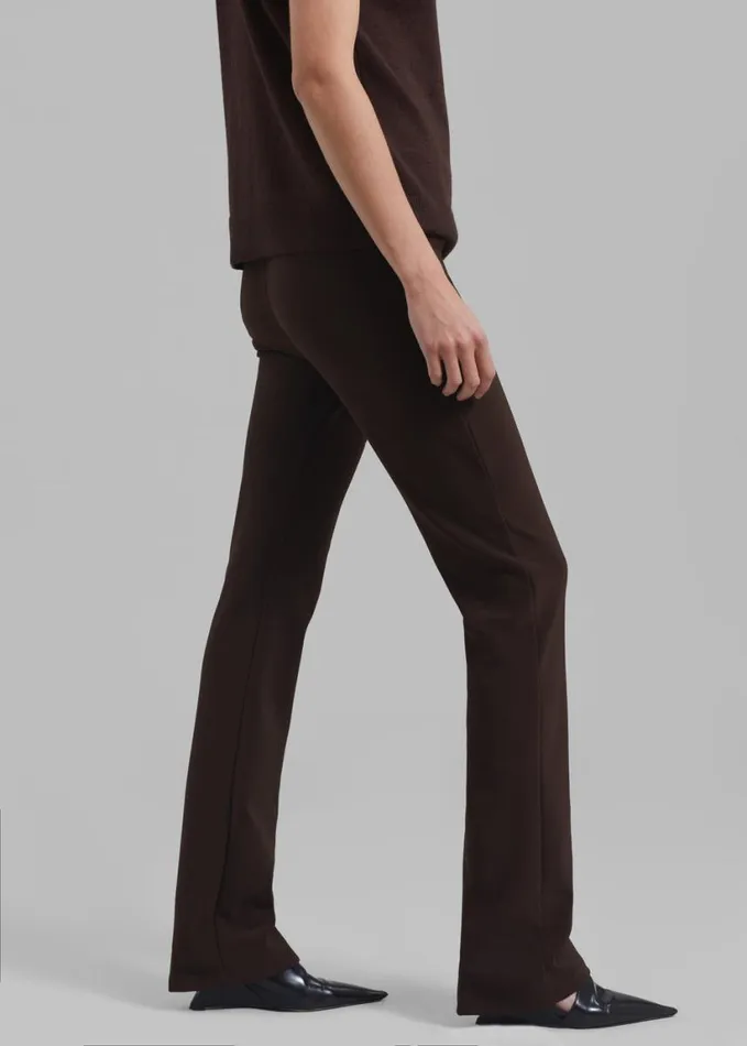 Clothing Women The Frankie Shop Mckenna Tailored Leggings 8211 Brown
