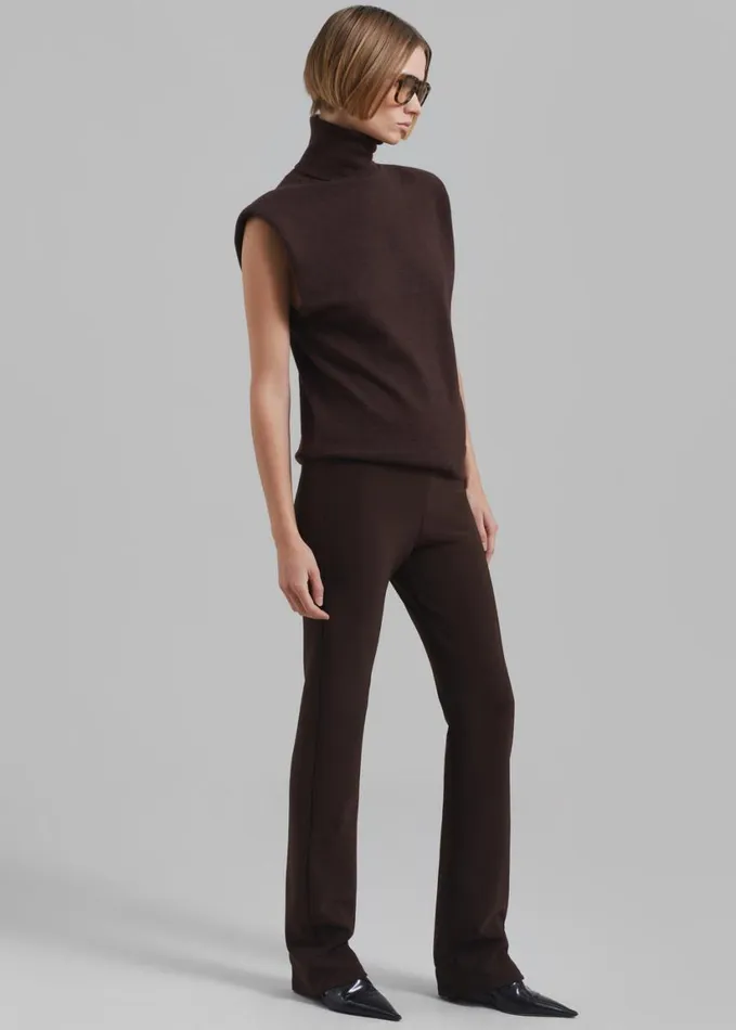 Clothing Women The Frankie Shop Mckenna Tailored Leggings 8211 Brown