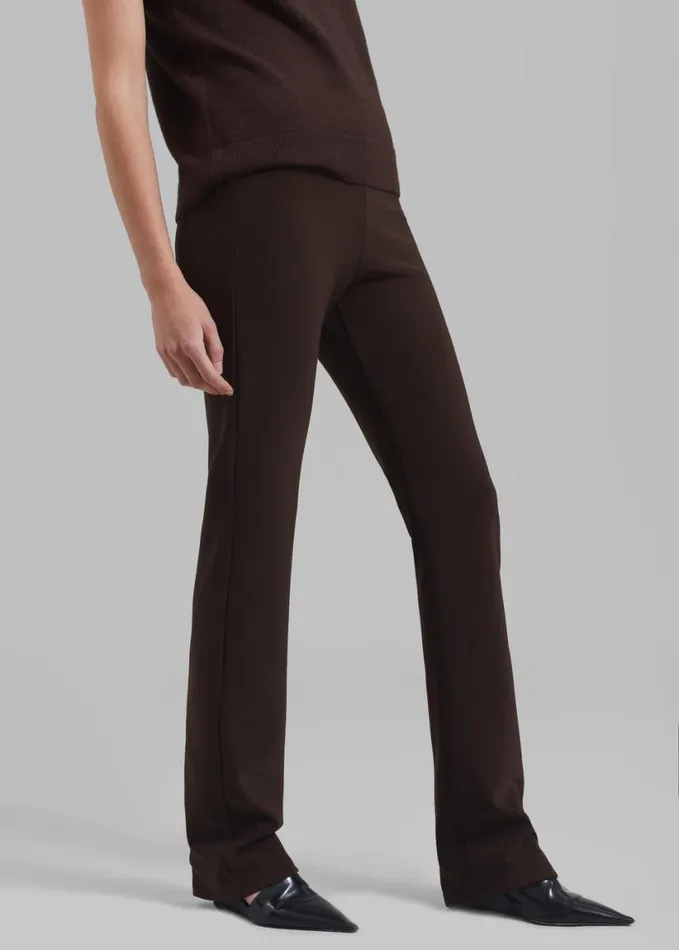 Clothing Women The Frankie Shop Mckenna Tailored Leggings 8211 Brown