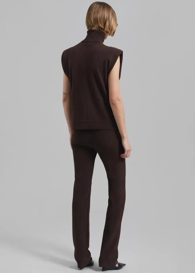 Clothing Women The Frankie Shop Mckenna Tailored Leggings 8211 Brown