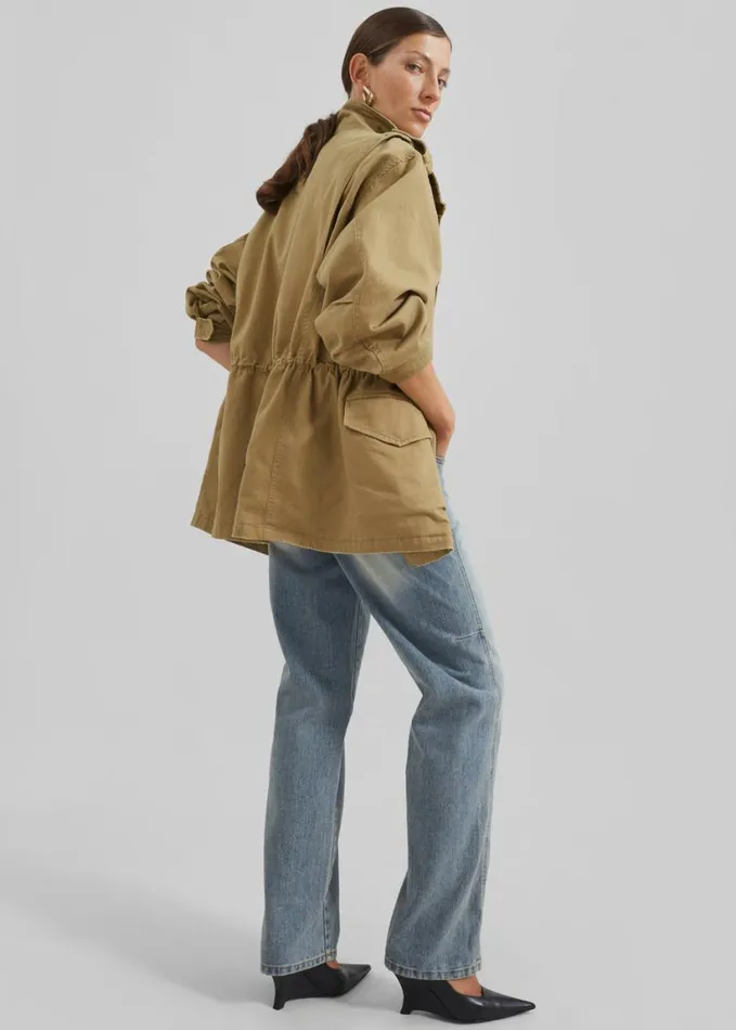 Clothing Women The Frankie Shop Merano Cargo Jacket 8211 Beige