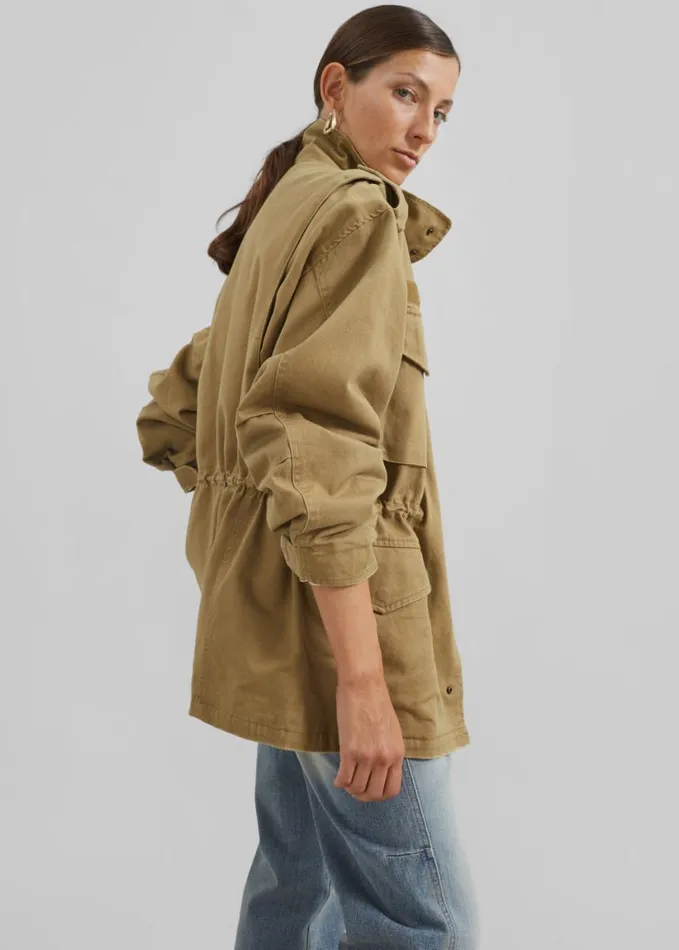 Clothing Women The Frankie Shop Merano Cargo Jacket 8211 Beige