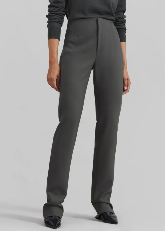 Clothing Women The Frankie Shop Morrison Long Trousers 8211 Light Khaki