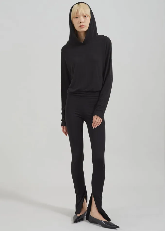 Clothing Women The Frankie Shop Nala Flared Leggings 8211 Black