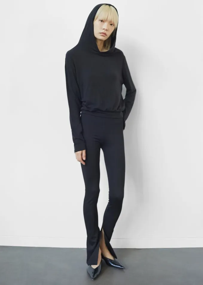 Clothing Women The Frankie Shop Nala Flared Leggings 8211 Black